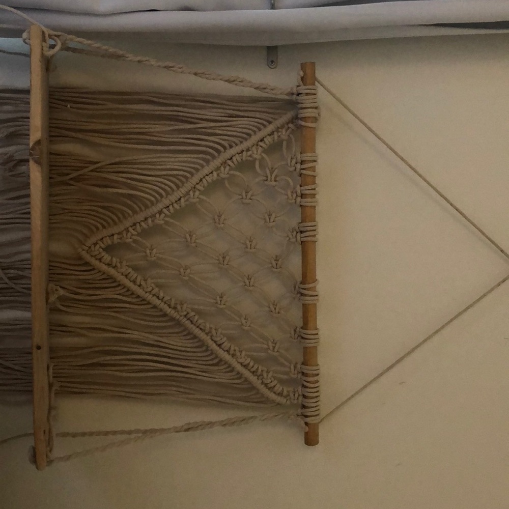 Home Goods Weaved Wooden Shelf